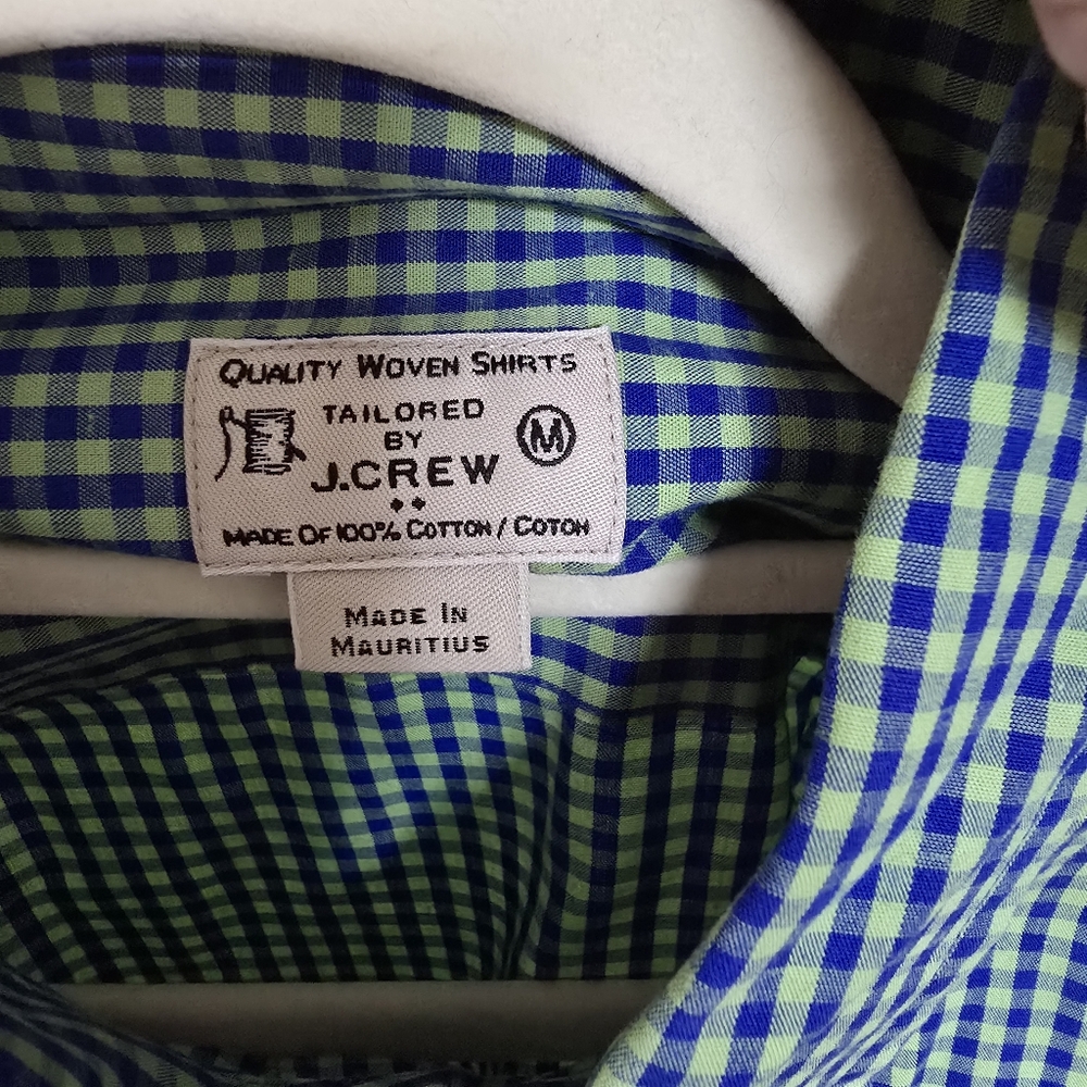 J Crew Tailored Checkered Button Down Shirt - Picture 2 of 4